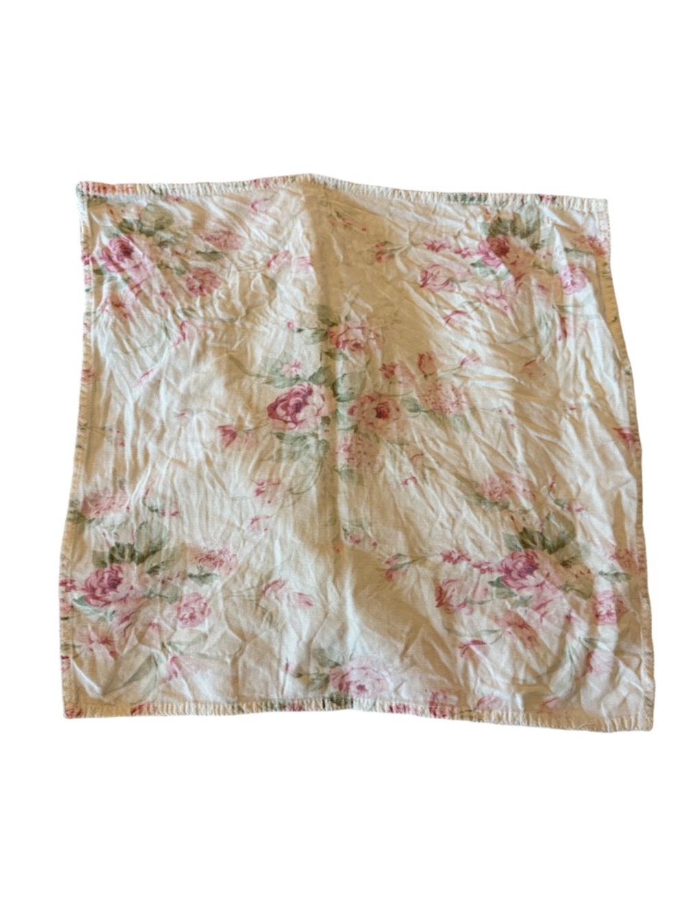 Vintage Ralph Lauren Cottagecore Floral Handkerchief Pocket Square OS